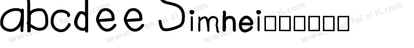 ABCDEE Simhei字体转换